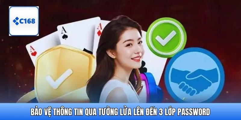 Bảo vệ thông tin qua tường lửa lên đến 3 lớp password