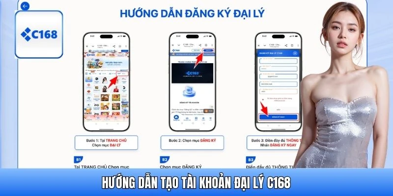 Hướng dẫn tạo tài khoản cộng tác viên C168